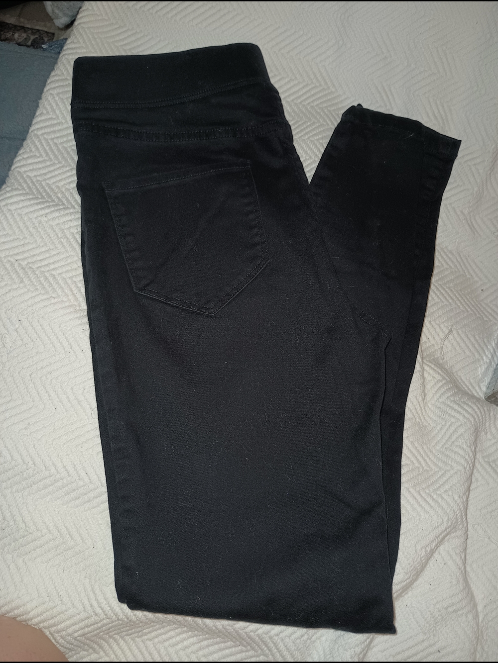 Agnes & Dora Black Women's Jeggings - Stretch Pocket Detail Size L